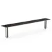 Steelite MGCIAF04MSXX 71" Buffet Table, Nero Marquina Marble BHP Laminate Top, Brushed Stainless Steel 1 image