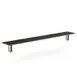 Steelite MGCIAF05MSXX 71" Nero Marquina Marble BHP Laminate Buffet Table, 9-1/2"D x 6-1/2"H, Brushed Stainless Steel Stem 1 image