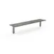 Steelite MGCIAF06GSXX 71" Buffet Table, Grey Slate Laminate Top, Brushed Stainless Steel Frame 1 image