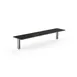Steelite MGCIAF06MSXX 71" Rectangular Buffet Table, Nero Marquina Marble BHP Laminate, Brushed Stainless Steel 1 image