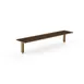 Steelite MGCIAF06WBXX 71" Buffet Table, Rectangular, Laminated Wood, Brushed Brass, 14.5"D x 12.5"H 1 image
