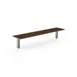 Steelite MGCIAF06WSXX 71" Buffet Table, Rectangular, Laminated Wood, Brushed Stainless Steel 1 image