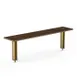 Steelite MGCIAF07WBXX Modular Classic Buffet Shelf, 47"W x 9.5"D x 12.5"H, Bengali mango wood BHP laminate top 1 image