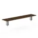 Steelite MGCIAF08WSXX 47" Buffet Table, Bengali Mango Wood Top, Brushed Stainless Steel, 9-1/2"D x 6-1/2"H 1 image