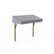 Steelite MGCIAM03XBWX 71" Modular Canopy Buffet Table, 33-1/2"D x 61"H, Stainless Steel, Brushed Brass Finish 1 image