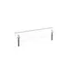 Steelite MGCIAN01XSXX Mogogo Buffet Solutions Modular Breath Guard, 71" Wide, 18-1/2"H, Plexiglass, Brushed Stainless Steel 1 image