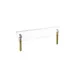 Steelite MGCIAN03XBXX 71" Buffet Table Breath Guard, Plexiglass, Brushed Brass, 24.5"H 1 image