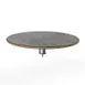 Steelite MGCIAY04GSXX 30" Round Gray Slate BHP Laminate Buffet Table, 6-1/2"H, Brushed Stainless Steel 1 image