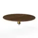 Steelite MGCIAY04WBXX 30" Round Bengali Mango Wood Buffet Table, 6.5"H, Bamboo Core Top, Brushed Brass 1 image