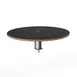 Steelite MGCIAY05MSXX 24" Round Nero Marquina Marble BHP Laminate Buffet Table, 6-1/2"H, Brushed Stainless Steel 1 image