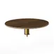 Steelite MGCIAY05WBXX 24" Round Bengali Mango Wood Buffet Table, 6-1/2"H, Brushed Brass, Laminated Wood Top 1 image