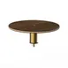Steelite MGCIAY06WBXX 18" Round Bengali Mango Wood Buffet Table, 6-1/2"H, Bamboo Core, Brushed Brass 1 image