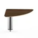 Steelite MGCIAY12WSXX 17x17x12.5in Buffet Table, Triangular, Bengali Mango Wood BHP Laminate Top 1 image