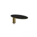 Steelite MGCIAY15MBXX 16" x 8" x 6-1/2"H Oval Buffet Table, Nero Marquina Marble BHP Laminate Top 1 image