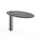 Steelite MGCIAY16GSXX 20"W x 10"D x 12.5"H Buffet Table, Grey Slate BHP Laminate Top, Brushed Stainless Steel 1 image