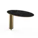 Steelite MGCIAY16MBXX 20"W x 10"D x 12.5"H Oval Nero Marquina Marble BHP Laminate Buffet Shelf 1 image