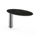 Steelite MGCIAY16MSXX 20" x 10" x 12.5"H Oval Nero Marquina Marble BHP Laminate Buffet Table 1 image