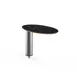 Steelite MGCIAY17MSXX 16" x 8" x 12.5"H Oval Nero Marquina Marble BHP Laminate Buffet Table 1 image