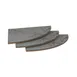 Steelite MGCILX01GXXX Mogogo Buffet Solutions Modular High Display Shelf Set, 29-1/2" x 29-1/2", Grey Slate BHP Laminate with Bamboo Core Top, Brushed Stainless Steel 1 image