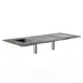 Steelite MGCITD02GSXX 71" Configurable Buffet Table, Nemco Induction Warming Top, Grey Slate Laminate Top, Brushed Stainless Steel 1 image