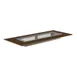 Steelite MGCITD04WXXX 71" x 29.5" Configurable Buffet Table, Bengali Mango Wood BHP Laminate Top, 48" x 25" Grill 2 image