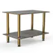 Steelite MGCMDX02GBXF 2-Tier Buffet Table, 47"W x 29.5"D x 35"H, Grey Slate BHP Laminate Top 1 image