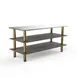 Steelite MGCMLA05GBXF 71" Configurable Buffet Table, 3-Tier, 29-1/2"D x 33"H, Stainless Steel Top, Grey Slate BHP Laminate 1 image