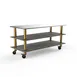 Steelite MGCMLA05GBXW 71" Configurable Buffet Table, 3-Tier, 29-1/2"D x 33"H, Stainless Steel Top, Grey Slate BHP Laminate 1 image
