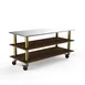 Steelite MGCMLA05WBXW 71" Modular Buffet Station, 3-Tier, 33"H, Stainless Steel & Bamboo Core Top 1 image