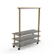 Steelite MGCMLA06GBXW 71" Modular Classic Arch Buffet Table, 3-Tier, 96"H, Grey Slate BHP Laminate Top 1 image