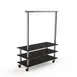 Steelite MGCMLA06MSXW 71" Modular Classic Arch Buffet Table, 3-Tier, Nero Marquina Marble BHP Laminate Top 1 image