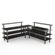 Steelite MGCMLB01MSXF 100" Modular Buffet Station, 3-Tier, Stainless Steel & Marble Top, 47"H 1 image