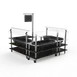 Steelite MGCMLB03MSXW 100"W x 100"D x 94"H Configurable Buffet Table, 3-Tier, Nero Marquina Marble BHP Laminate 1 image