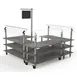 Steelite MGCMLB06GSXW 3-Tier Buffet Station, 100x100, Grey Slate BHP Laminate, Brushed Stainless Steel 1 image