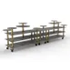 Steelite MGCMLB08GBXW 180" Buffet Table, 3-Tier, 38"D x 54"H, Grey Slate BHP Laminate, Bamboo Core 1 image