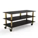 Steelite MGCMLB09MBXW 71" Buffet Table, 3-Tier, Nero Marquina BHP Laminate, 35"H 1 image