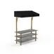 Steelite MGCMLB10GBBF Mogogo Buffet Solutions Modular Classic Canopy Unit, 71" x 29.5" x 96", Nero Marquina BHP Laminate Top 1 image
