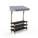 Steelite MGCMLB10MBWF Mogogo Modular Classic Canopy Unit, 71" x 29.5" x 96"H, Marble Black Brushed Brass 1 image
