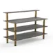 Steelite MGCMLB13GBXF Mogogo Buffet Solutions Modular Classic Plus 3-Tier 71" x 29-1/2" x 47"H Rectangular Grey Slate BHP Laminate Top 1 image