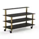 Steelite MGCMLB13MBXW Mogogo Buffet Solutions Modular Classic Plus 3-Tier 71" x 29-1/2" x 47"H Rectangular with Back Shelf 1 image
