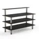 Steelite MGCMLB13MSXF 71" Configurable Buffet Table, 3-Tier, Nero Marquina Marble BHP Laminate, Brushed Stainless Steel 1 image