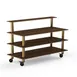 Steelite MGCMLB13WBXW 71" Configurable Buffet Table, 3-Tier, 29"D x 47"H, Bengali Mango Wood BHP Laminate Top 1 image