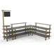 Steelite MGCMLB14GBXF 130"W Configurable Buffet Table, 100"D, 95"H, Gray Mogogo Finish, Canopy Style, Modular Design 1 image