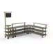 Steelite MGCMLB14GBXW Configurable Buffet Table, 130"W x 100"D x 95"H, Gray Mogogo, Canopy Style, Mixed Materials 1 image