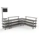 Steelite MGCMLB14GSXF 130"W Configurable Buffet Table, 100"D, 95"H, Gray Mogogo Finish, Canopy Style, Modular Design 1 image