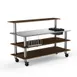 Steelite MGCMLC05WSXW 71" x 40" x 47-1/2"H Modular ProBar Station, 4-Tier, Stainless Steel Top, Laminated Wood 1 image