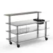 Steelite MGCMLC06GSXW 71" x 40" x 47-1/2"H Modular ProBar Station, 4-Tier, Stainless Steel Top, Grey Slate BHP Laminate 1 image