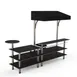 Steelite MGCMLC07MSBF 125 Buffet Station with Marble Top and Stainless Steel Rail 1 image