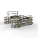 Steelite MGCMLC10GBXW Configurable Buffet Table, Back Bar, Mixed Materials, Sold per Case 1 image