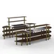 Steelite MGCMLC10WBXF Configurable Buffet Table, Back Bar, Mixed Materials, Sold per Case 1 image